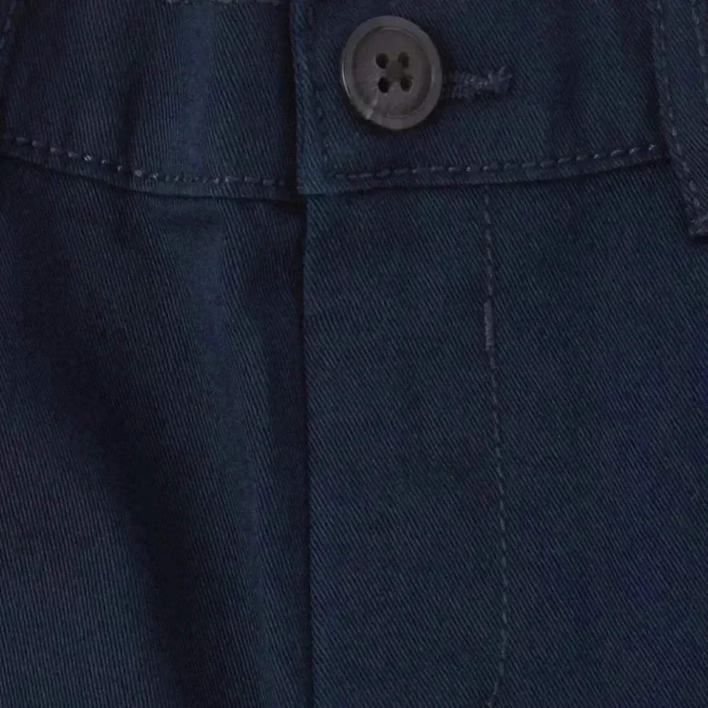 Toddler Boys Uniform Stretch Straight Chino Pants - New Navy